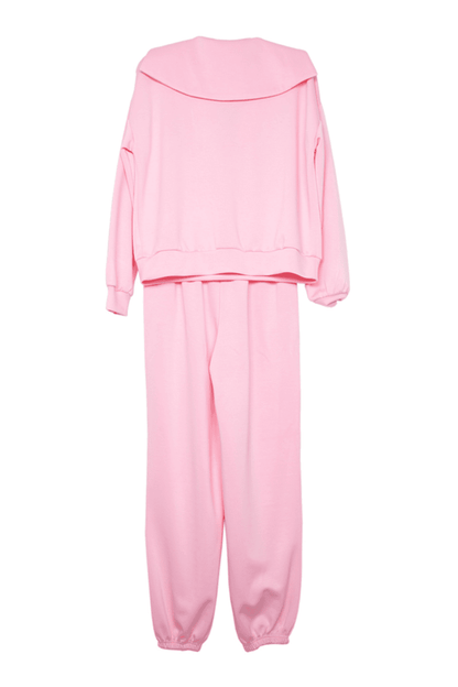 Pink Scuba Pants Set Matching