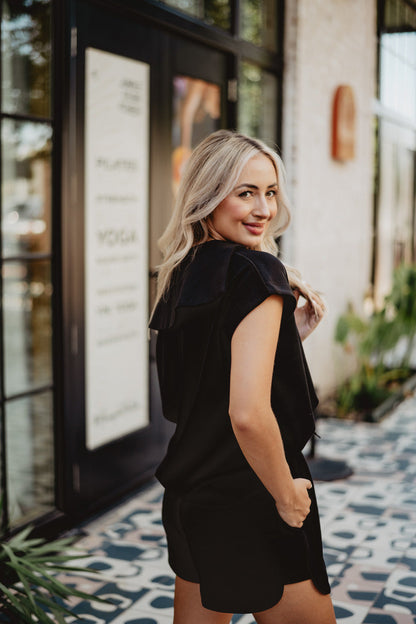 Black Scuba 2 Piece Set