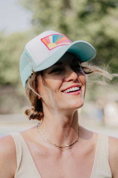 Bursting Sunshine Patch Foam Trucker Hat