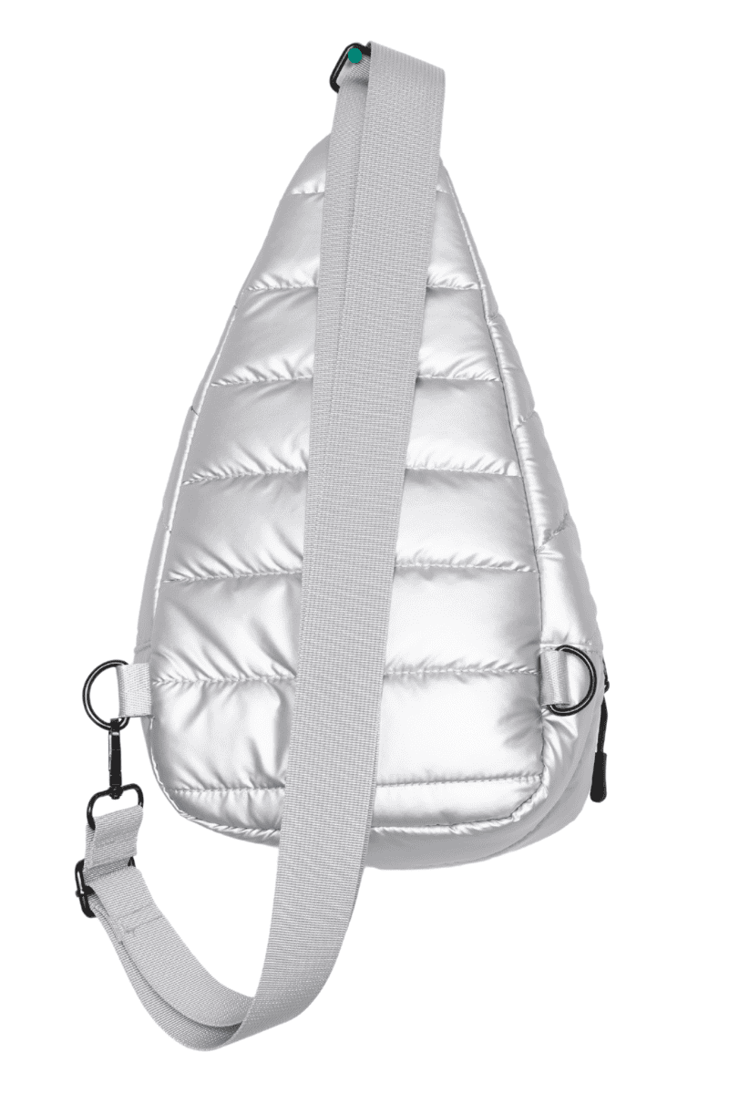 Silver Metallic Women's Sling Bag