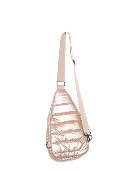 Champagne Metallic Sling Bag