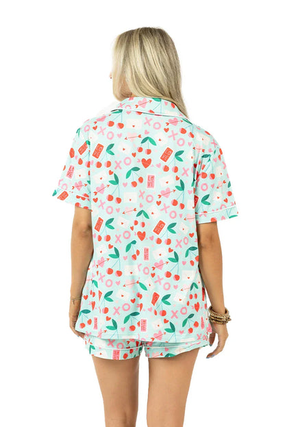 XO Cherries Valentine's Day Pajamas