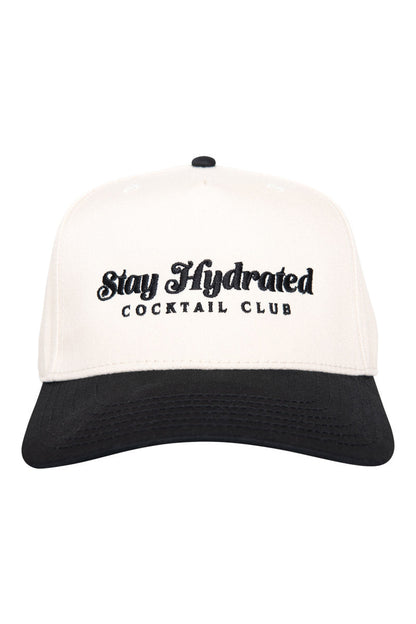 Stay Hydrated Cocktail Club Two-Toned Vintage Hat