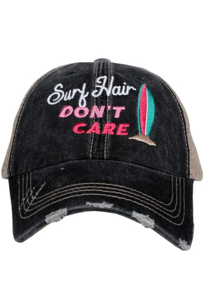 Surf Hair Don't Care Women's Trucker Hats