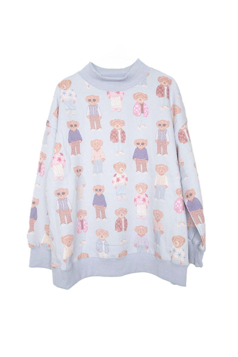 Teddy Bears Printed All Over Sweatshirt