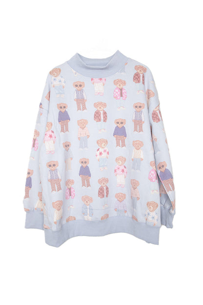 Teddy Bears Printed All Over Sweatshirt