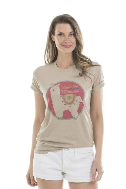 Fiesta Like There‚Äôs No Manana Llama T-Shirts