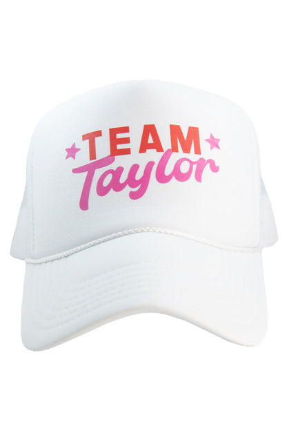 Team Taylor Decal Foam Trucker Hat