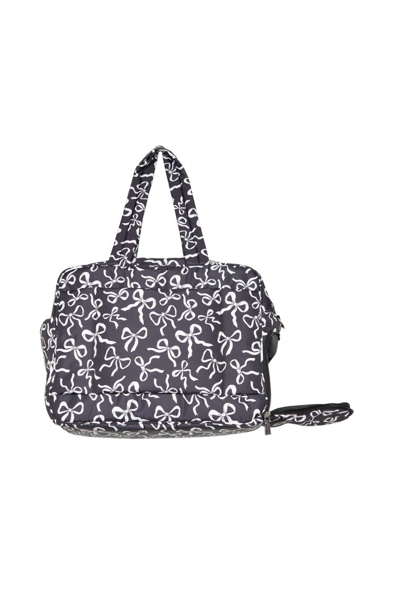 Black & White Bows Women's Weekender Bag