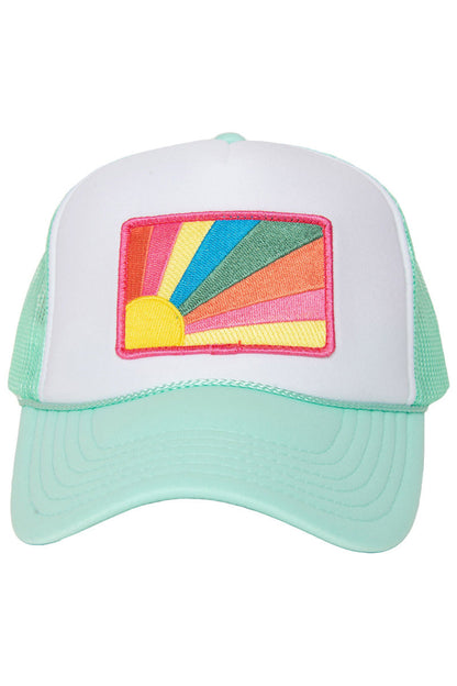 Bursting Sunshine Patch Foam Trucker Hat