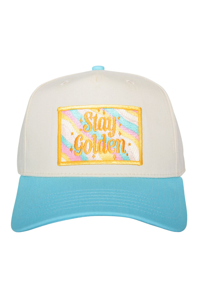 Stay Golden Patch Vintage Trucker Hat