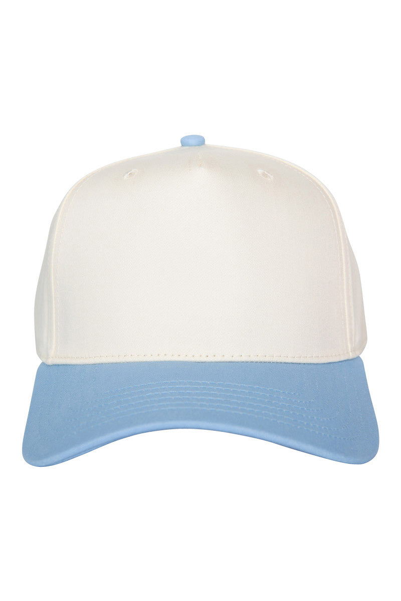 Light Blue and Tan Two-Toned Vintage Hat