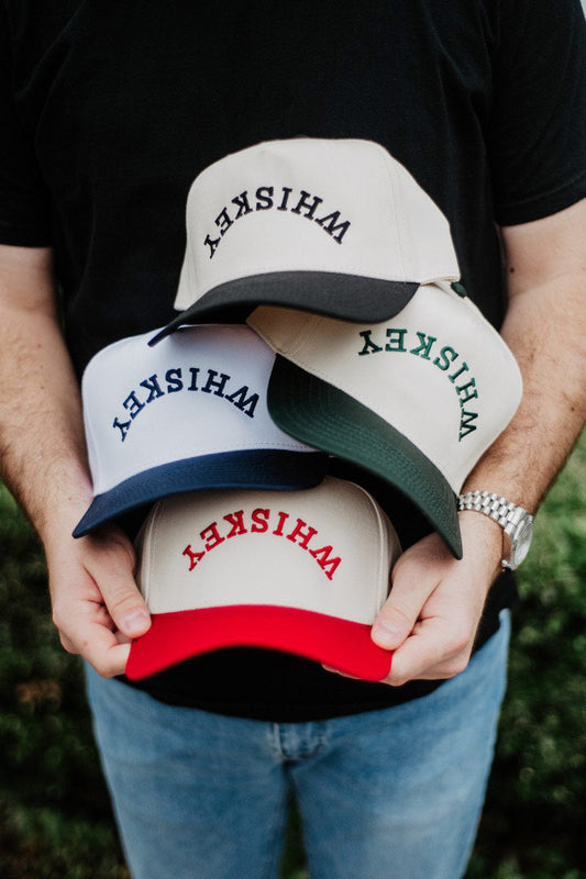 WHISKEY Upside Down Men's Trucker Hats Vintage