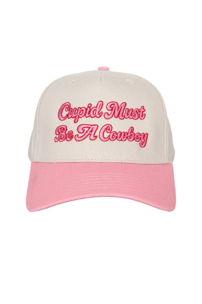 Cupid Must Be A Cowboy Trucker Cap