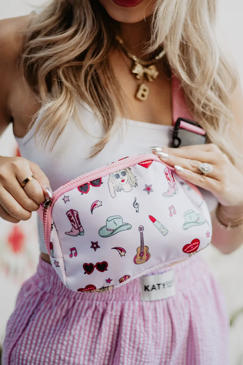 Music Girl Icons Belt Bag