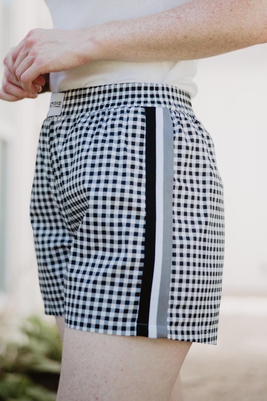 Black Women's Plaid Boxers