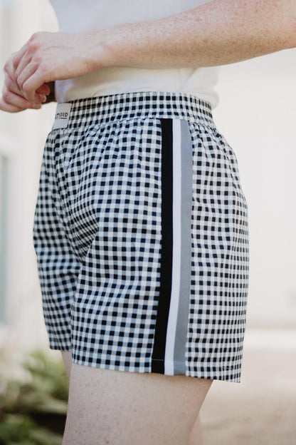 Black Women's Plaid Boxers
