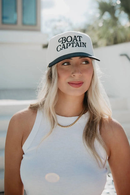 Boat Captain Two-Toned Vintage Hat