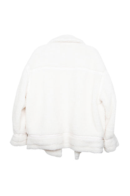 White Sherpa Teddy Jacket